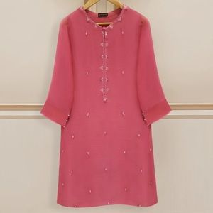 Original Aghanoor PURE COTTON NET EMBROIDERED SHIRT AND PANTS